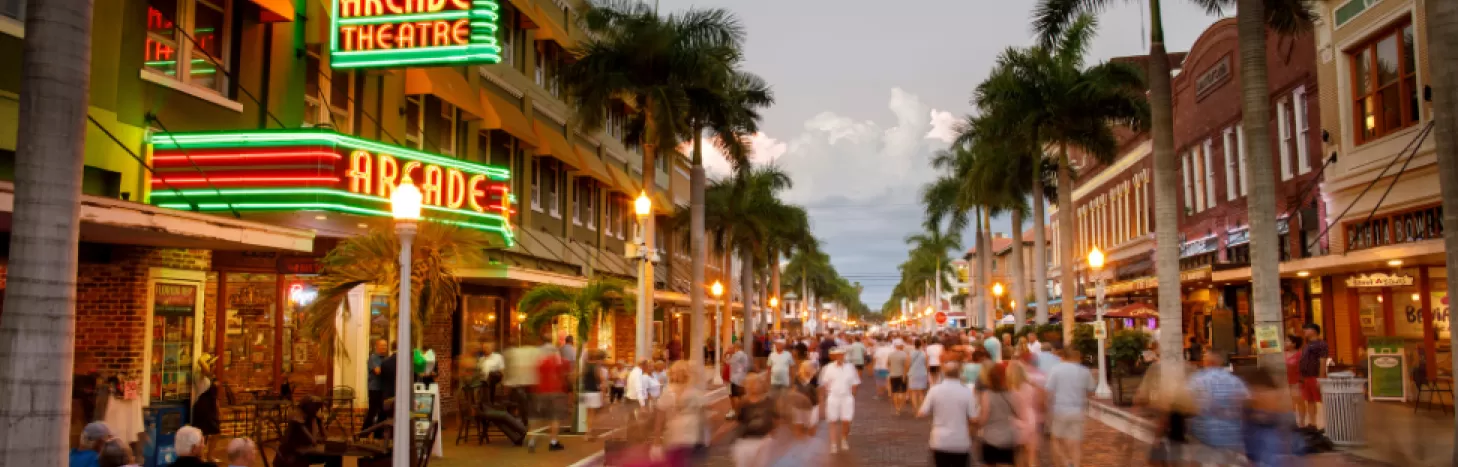 Bustling downtowns are full of surprises.